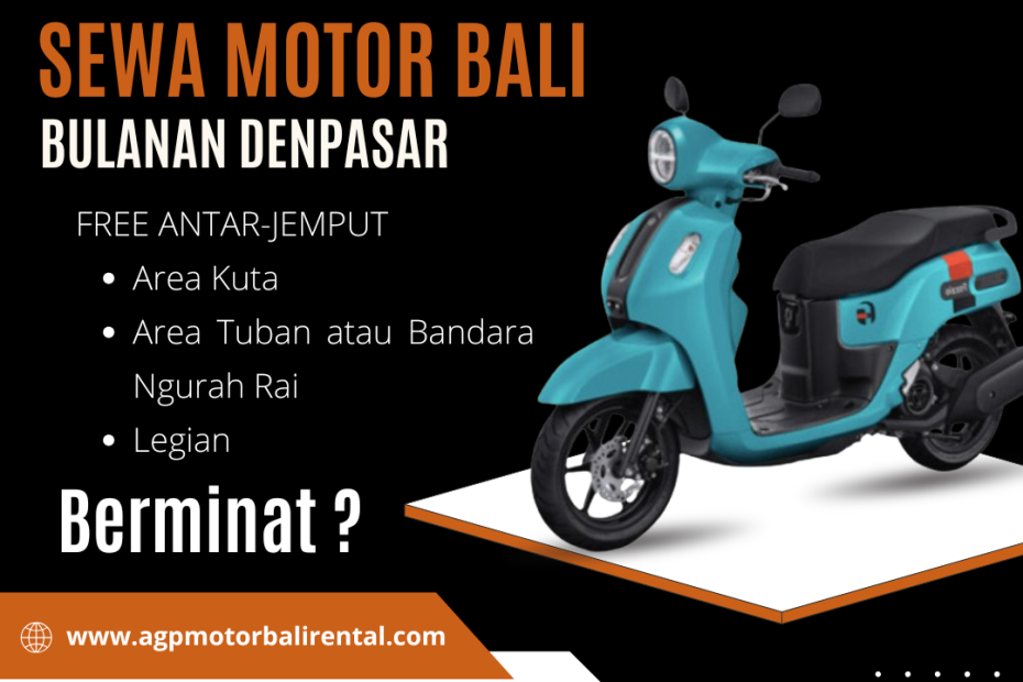 sewa motor Bali bulanan Denpasar