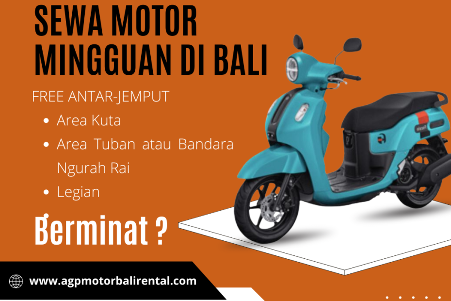 Sewa Motor Mingguan di Bali
