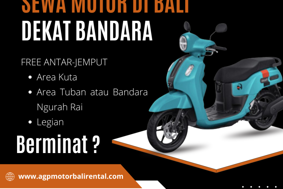 sewa motor di Bali dekat bandara