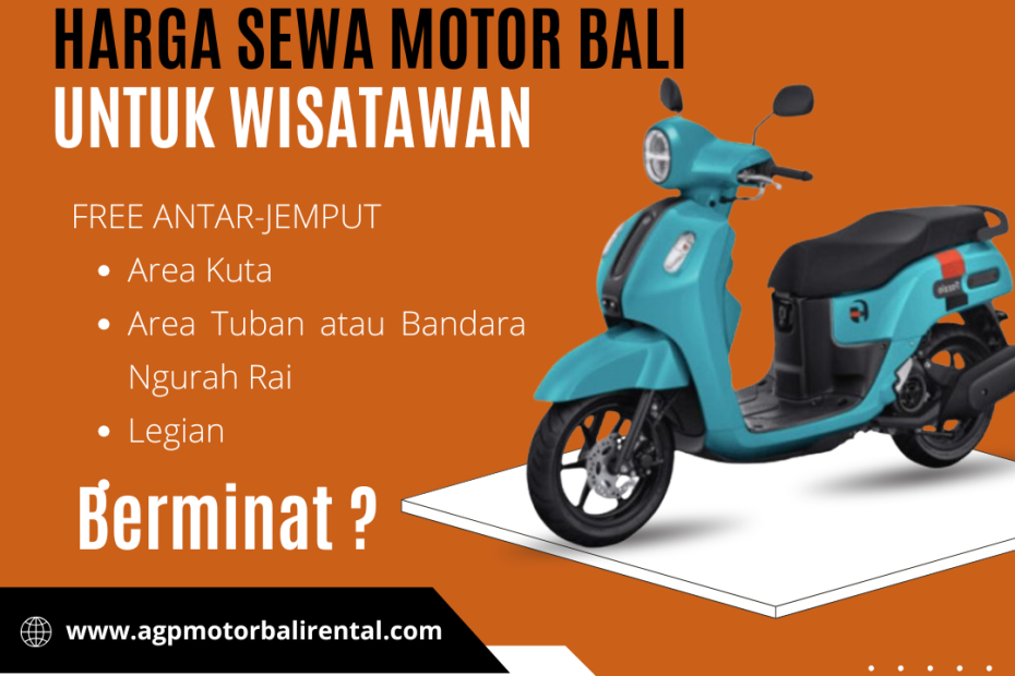 Harga Sewa Motor Bali untuk Wisatawan